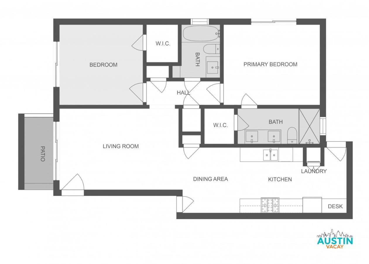 Charming Modern Apt Pool Patio Free Parking Austin Luaran gambar